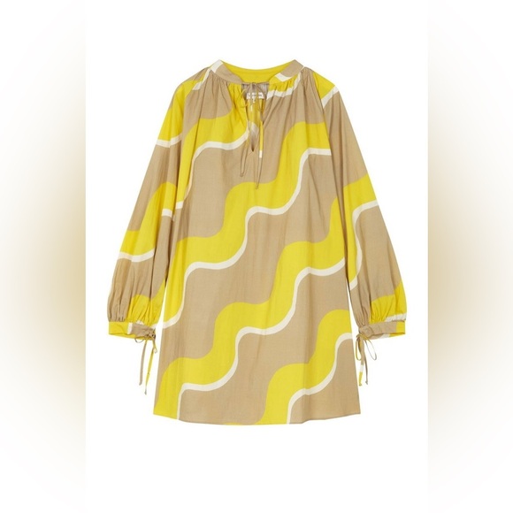 Chinti & Parker x RTR | Wave Cotton-Poplin Smock Dress size 2 - Picture 5 of 5